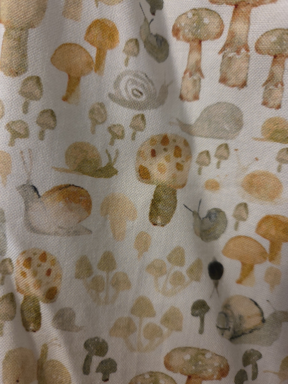 Retrolicious Mushroom Snails Fall Leaves Twofer Women's Dress XL NWT - Picture 5 of 7
